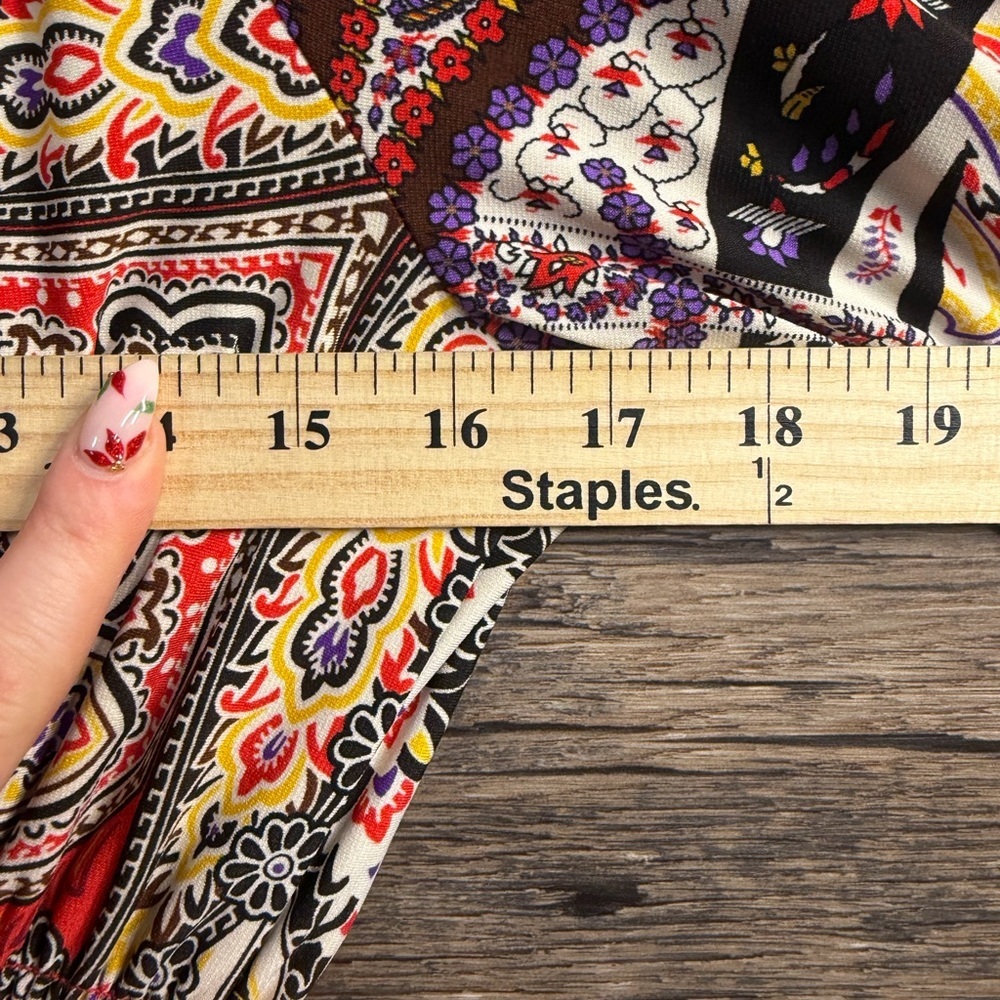 Boston Proper Multicolor Paisley Long Sleeve Dress - Picture 8 of 8